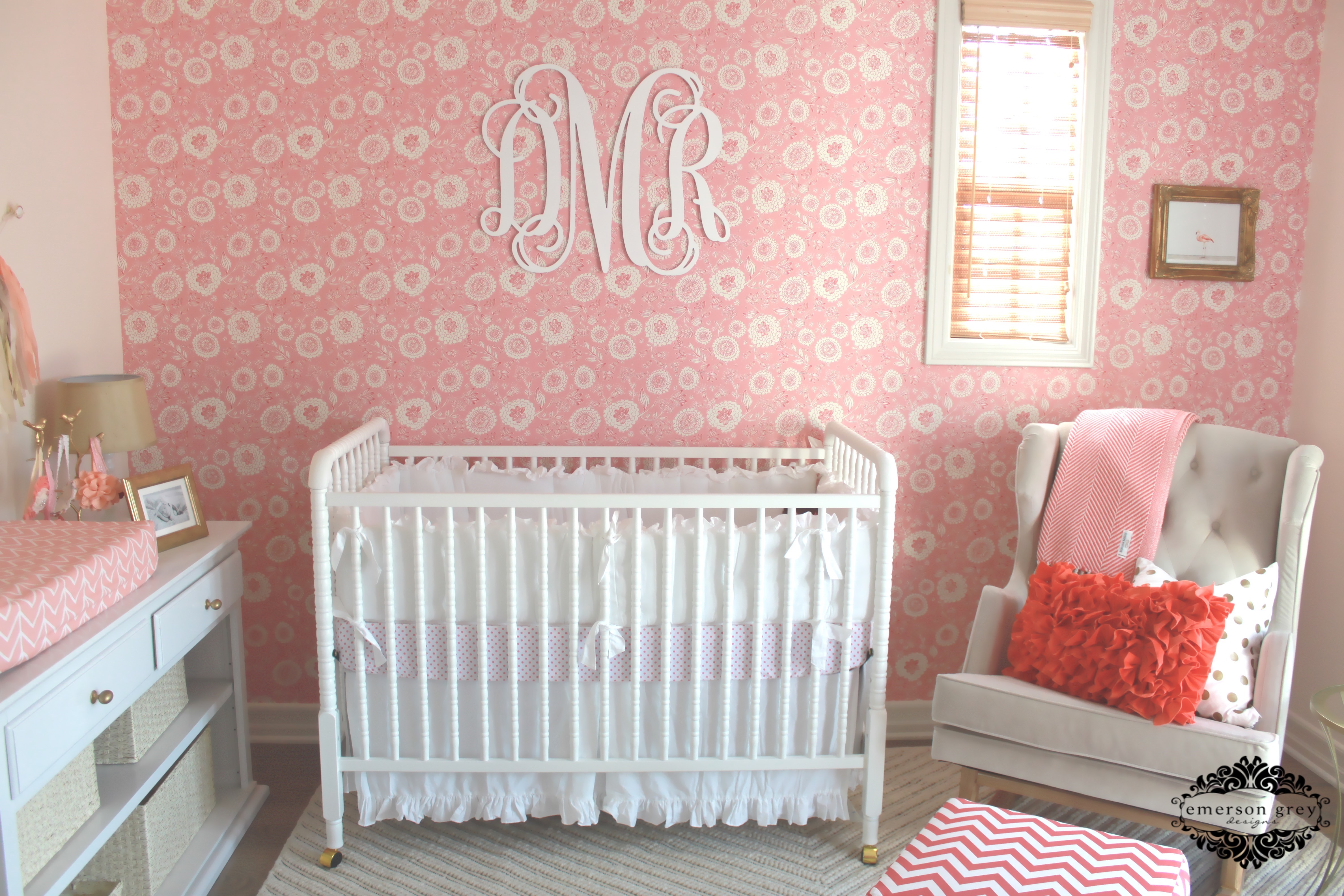 Wall Monogram above Crib