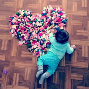 Diy Heart Rag Rug & Instagram Giveaways - Project Nursery