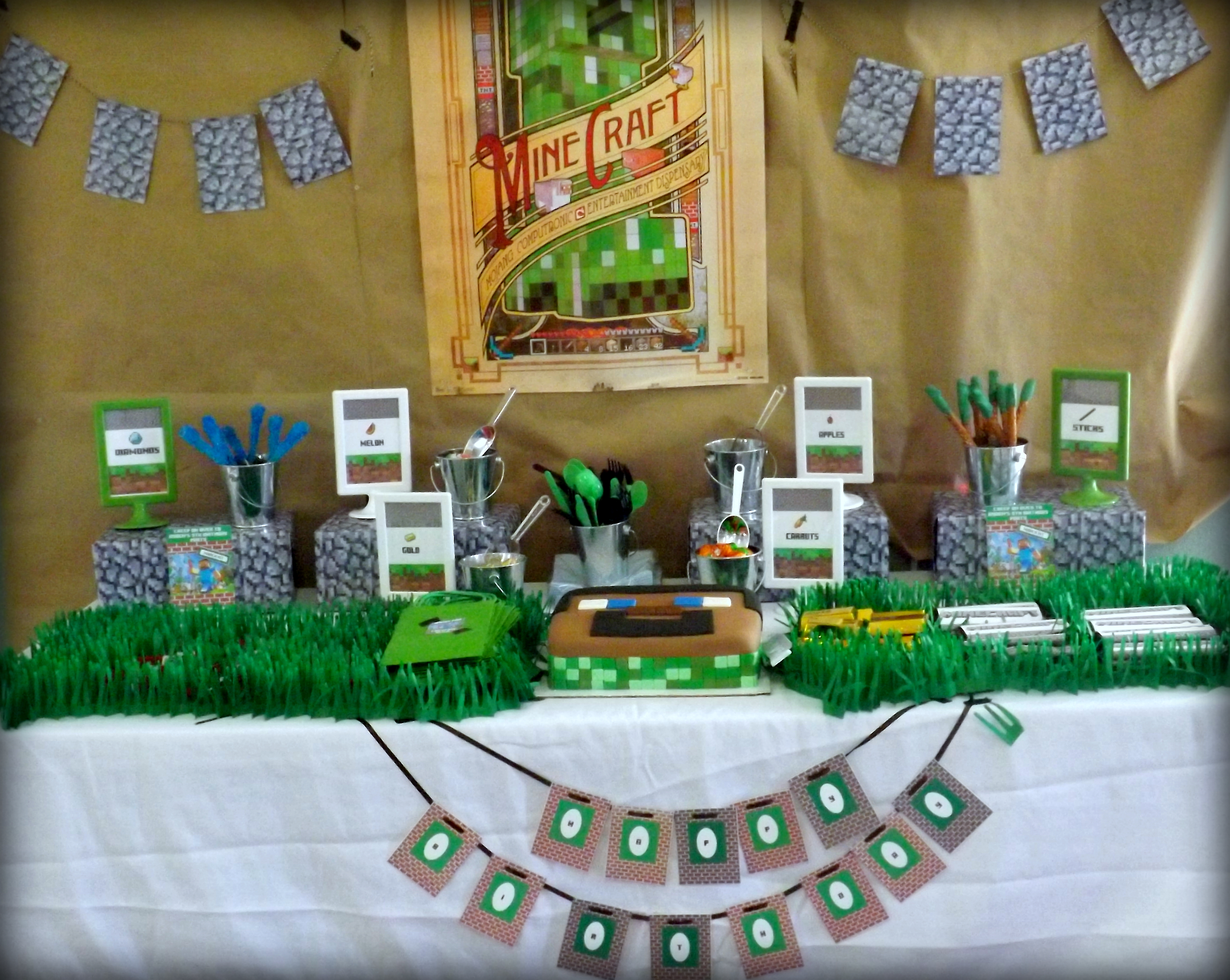 Minecraft Inspired Birthday Party - Project Nursery