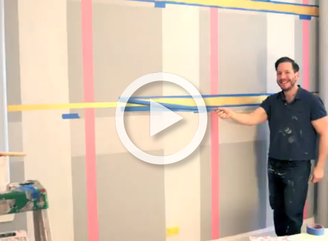 DIY: How to Paint a Plaid Accent Wall - Project Nursery