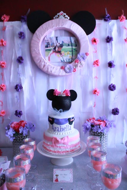 Princess Minnie Birthday Party Cake