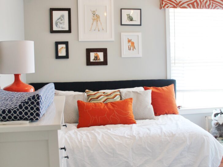 Orange & Navy Woodland Nursery