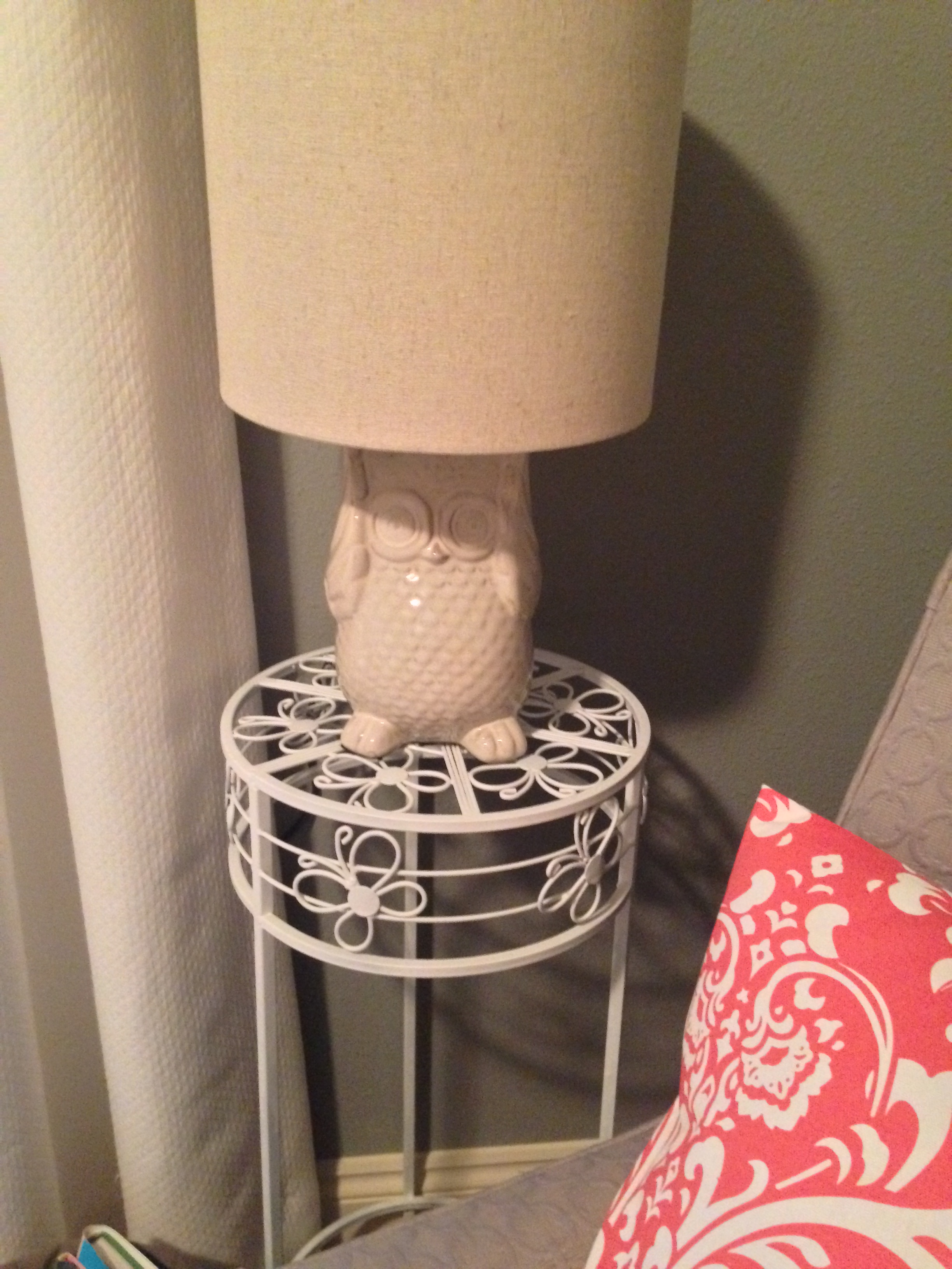 Porcelain Owl Lamp