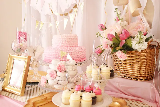 Pink and White Dessert Table - Project Nursery