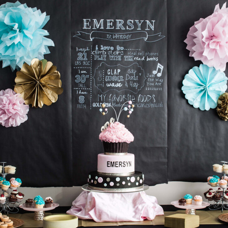 Chalkboard Wrapping Paper Backdrop