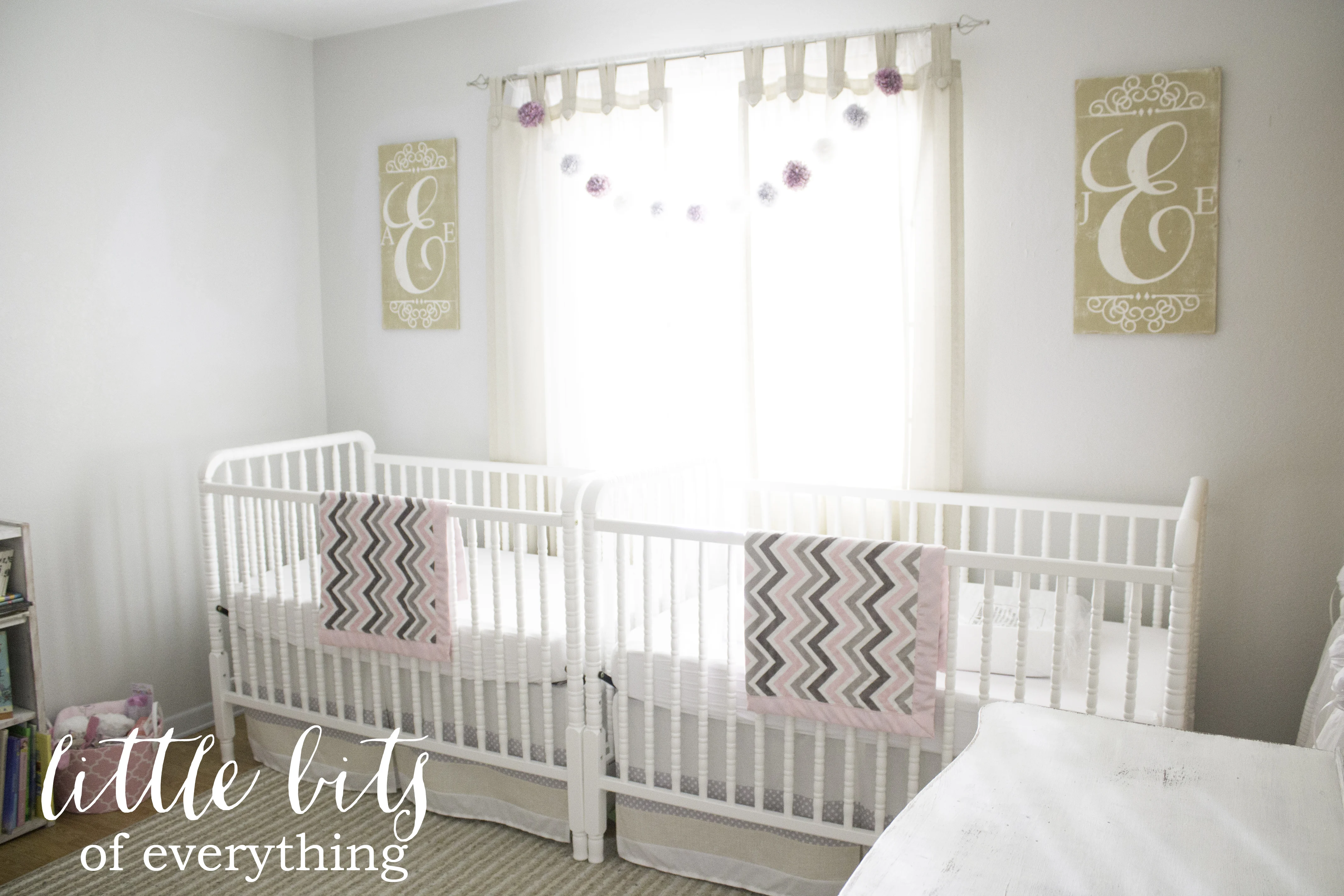 Airy Twin Girls Nursery