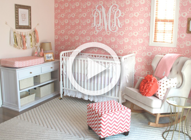 Pink Nursery Room Tour