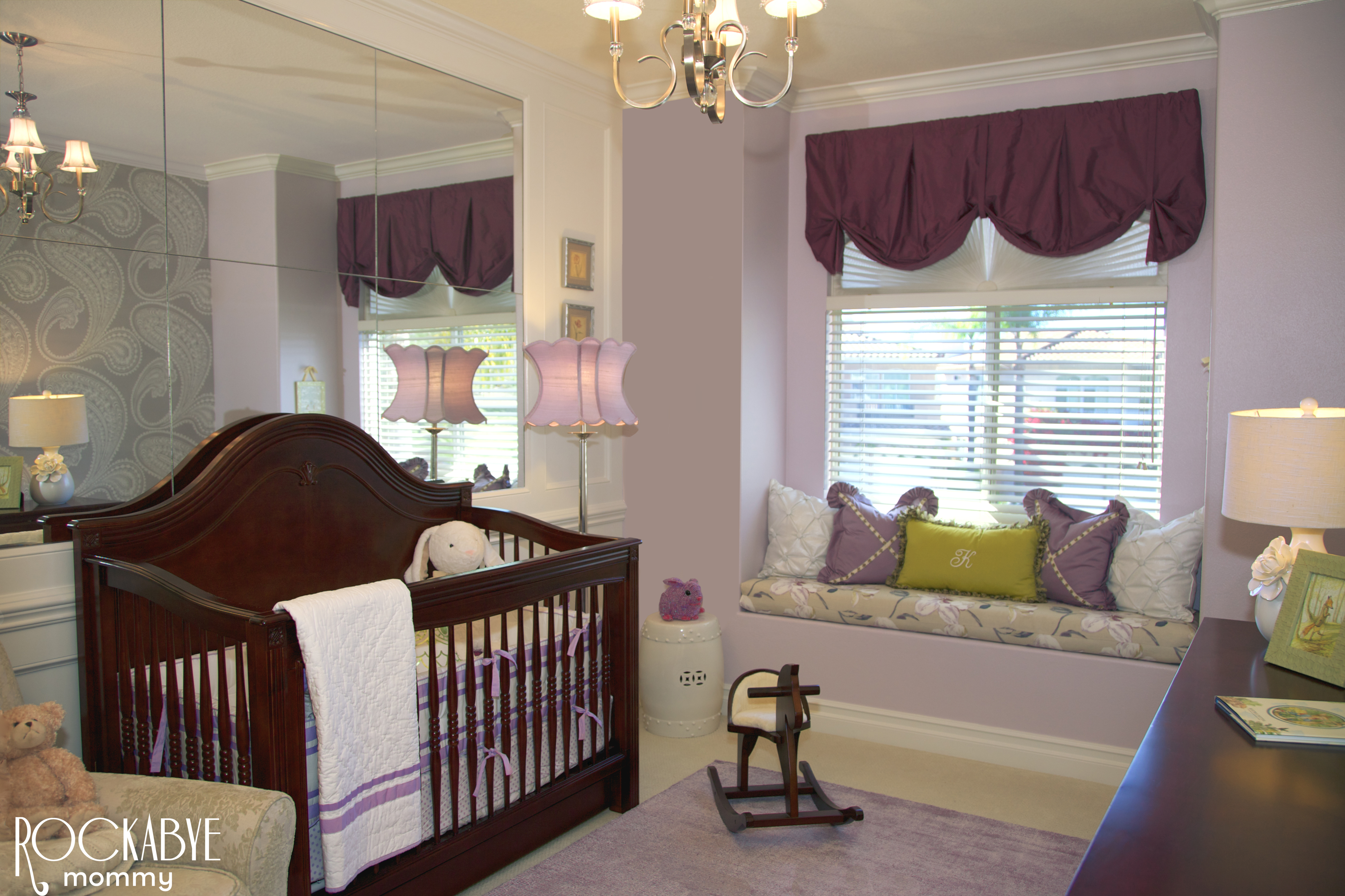 Purple and Green Nursery