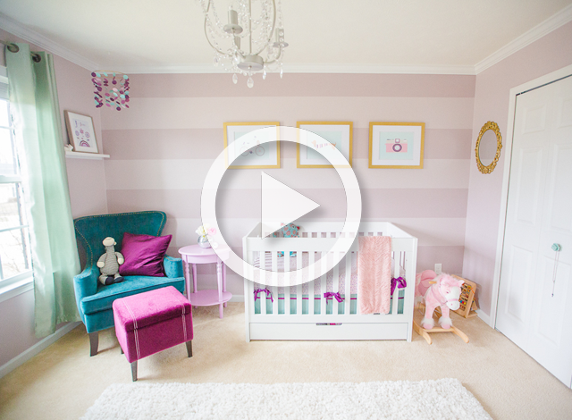 Purple and Teal Girl's Nursery - Project Nursery