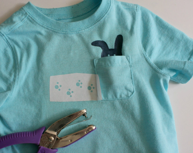 DIY: Freezer Paper Stenciled Shirt - Project Nursery