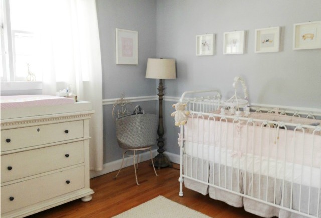 Classic Soft Gray and Pale Pink Nursery - Project Nursery