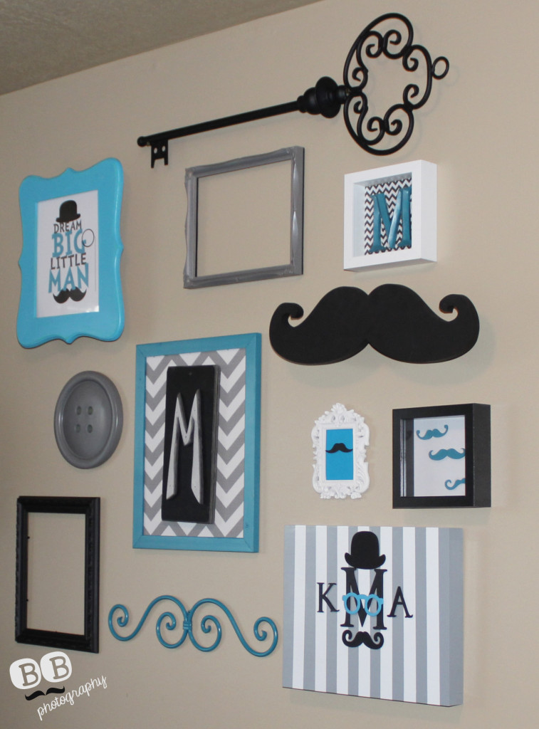 mustache crib bedding set