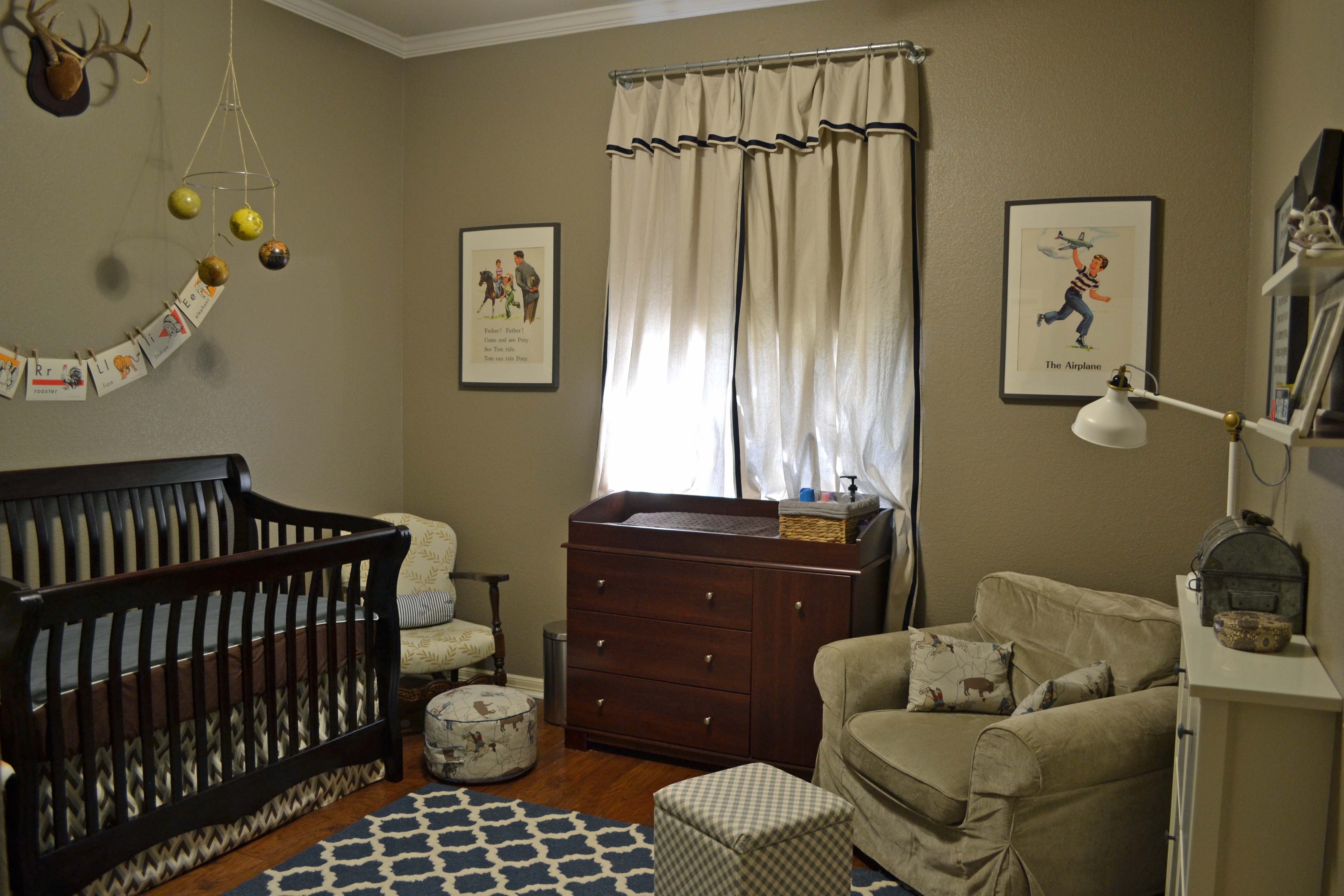 Baby Boy's Sophisticated, Vintage and DIY Neutral Nursery Project Nursery