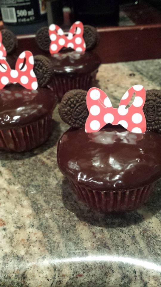 Minnie Mouse Chocolate Cupcake