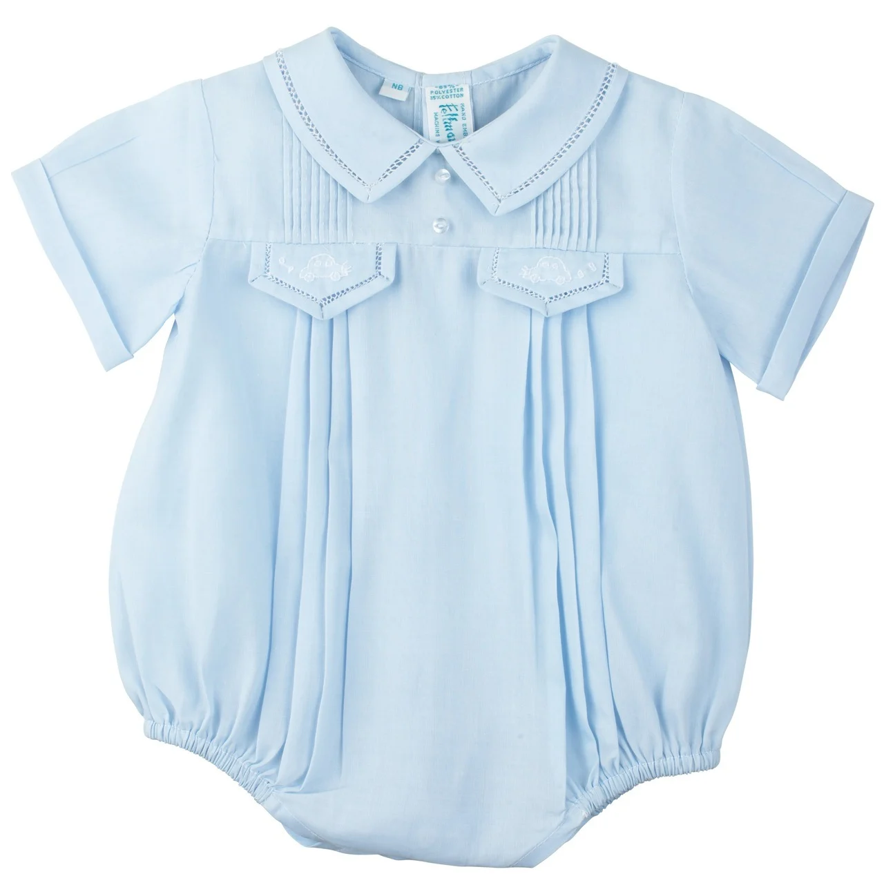 Blue Romper from Feltman Brothers