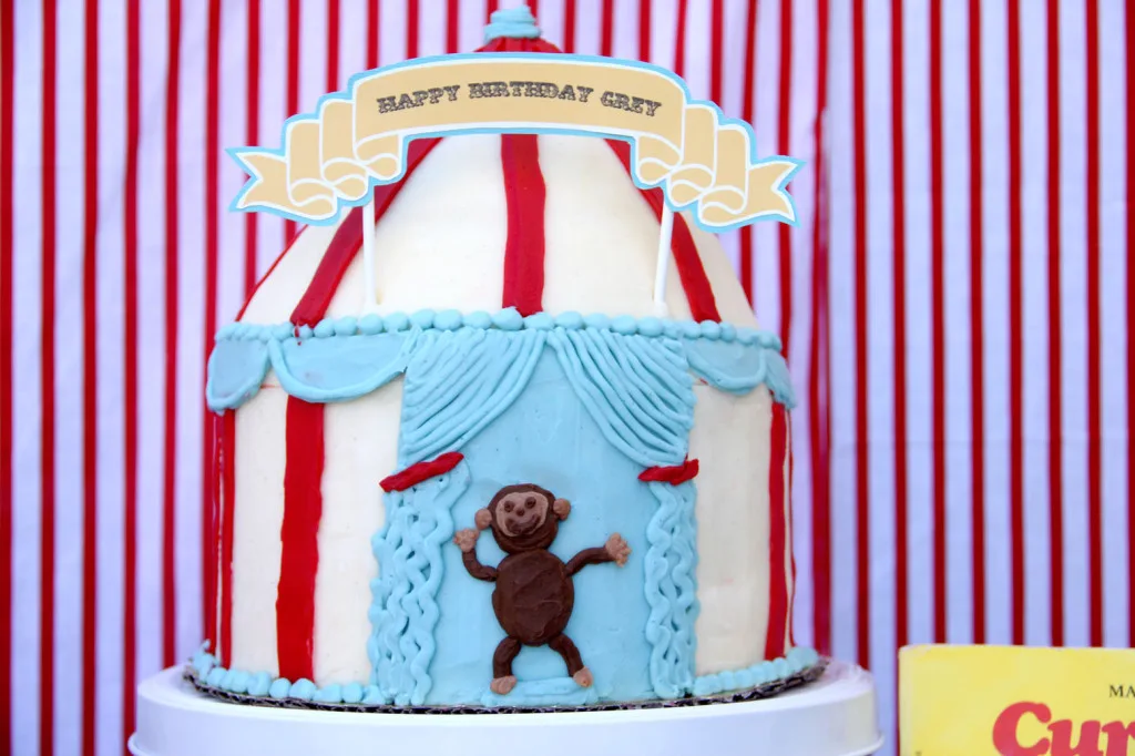 Curious George Birthday Party Cake - Project Nursery