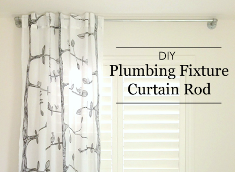 DIY: Plumbing Fixture Curtain Rod - Project Nursery