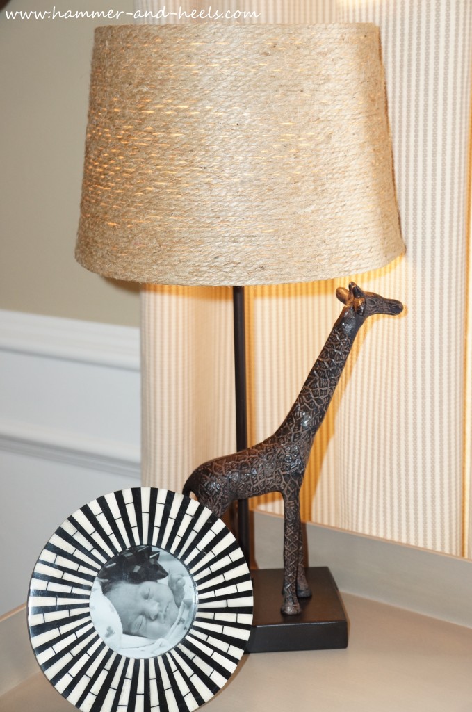 Giraffe Lamp for this Safari Inspired Nursery
