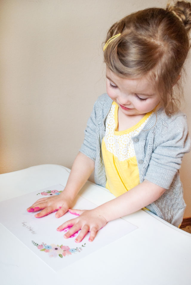 Mother's Day Handprint Keepsake