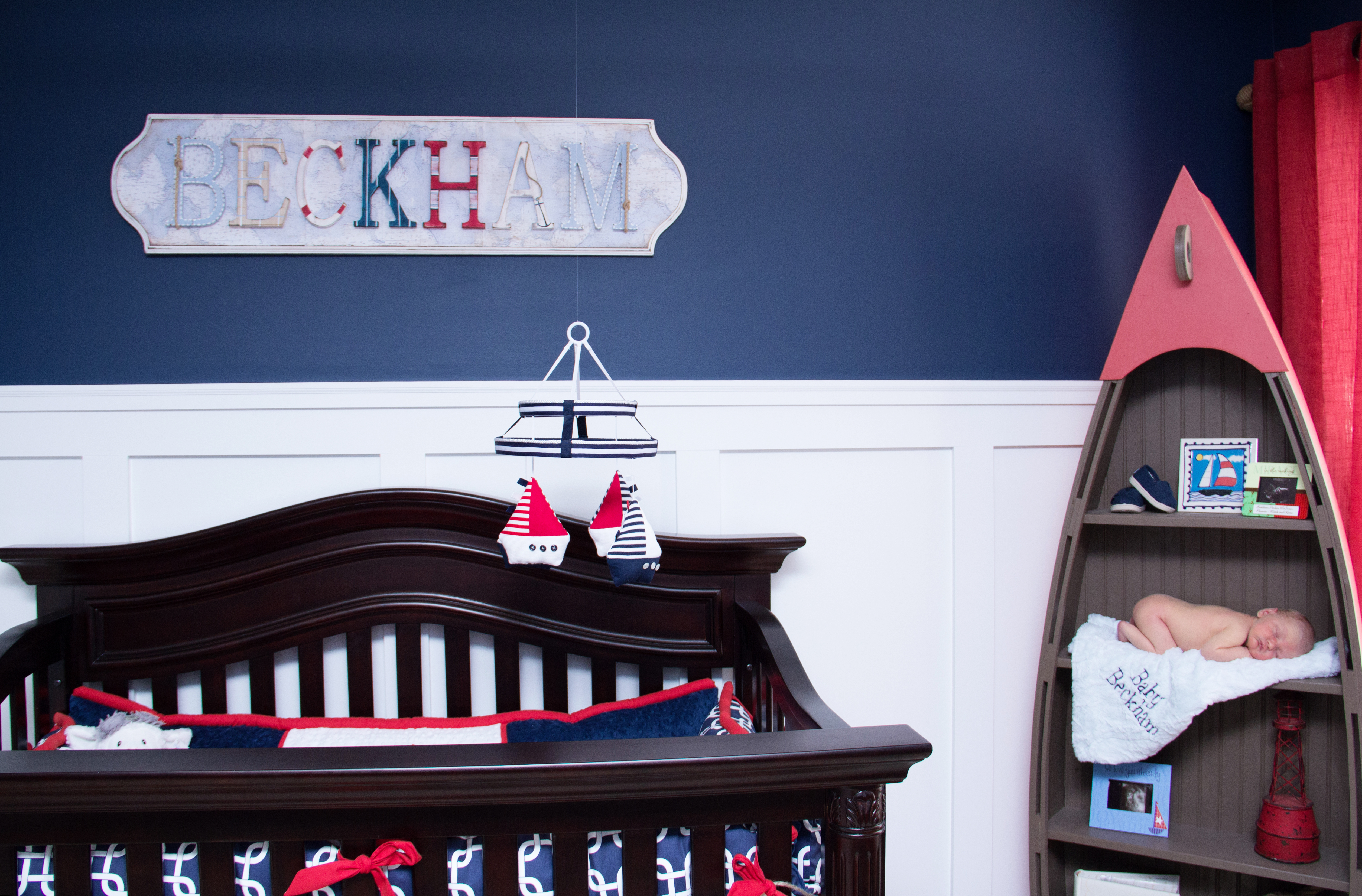 Navy Blue Nautical Nursery