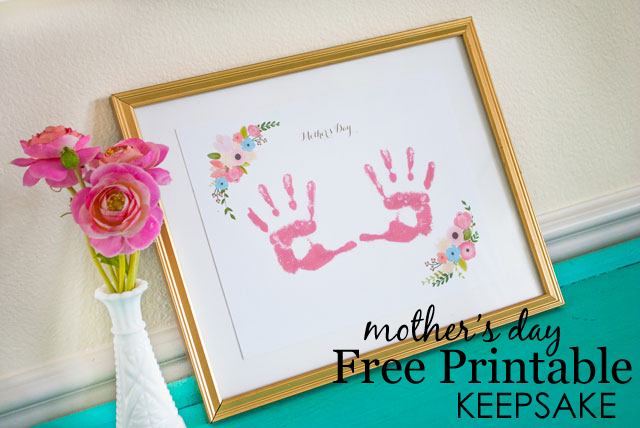 Mother's Day Handprint Keepsake