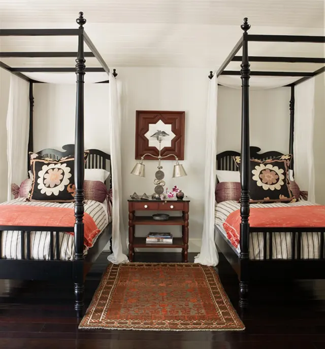 Big Kids Bedroom with Oriental Runner