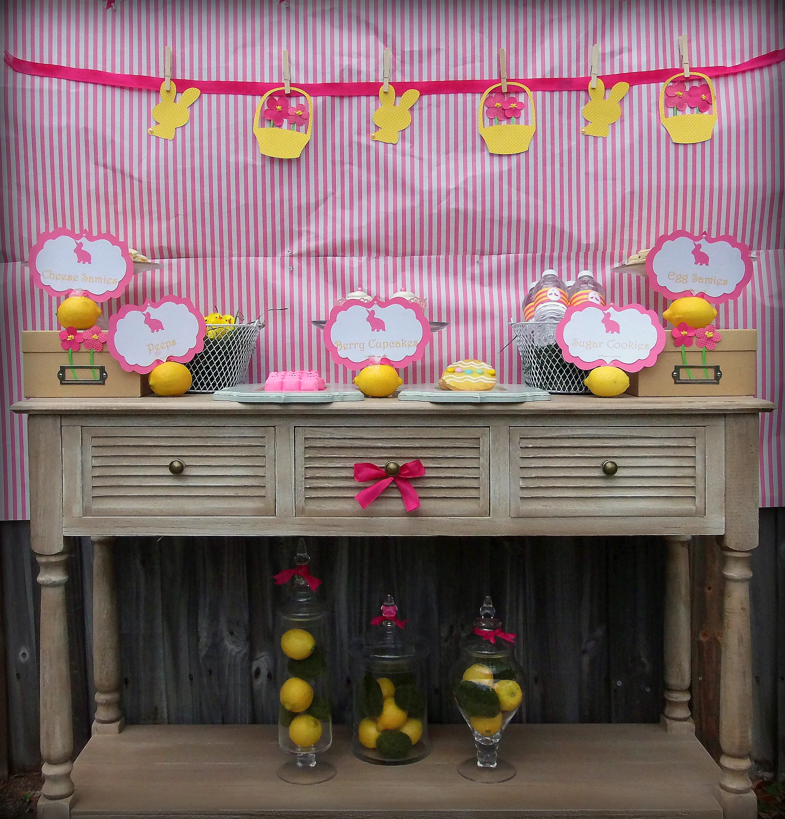 Spring Fling Pink and Yellow Party