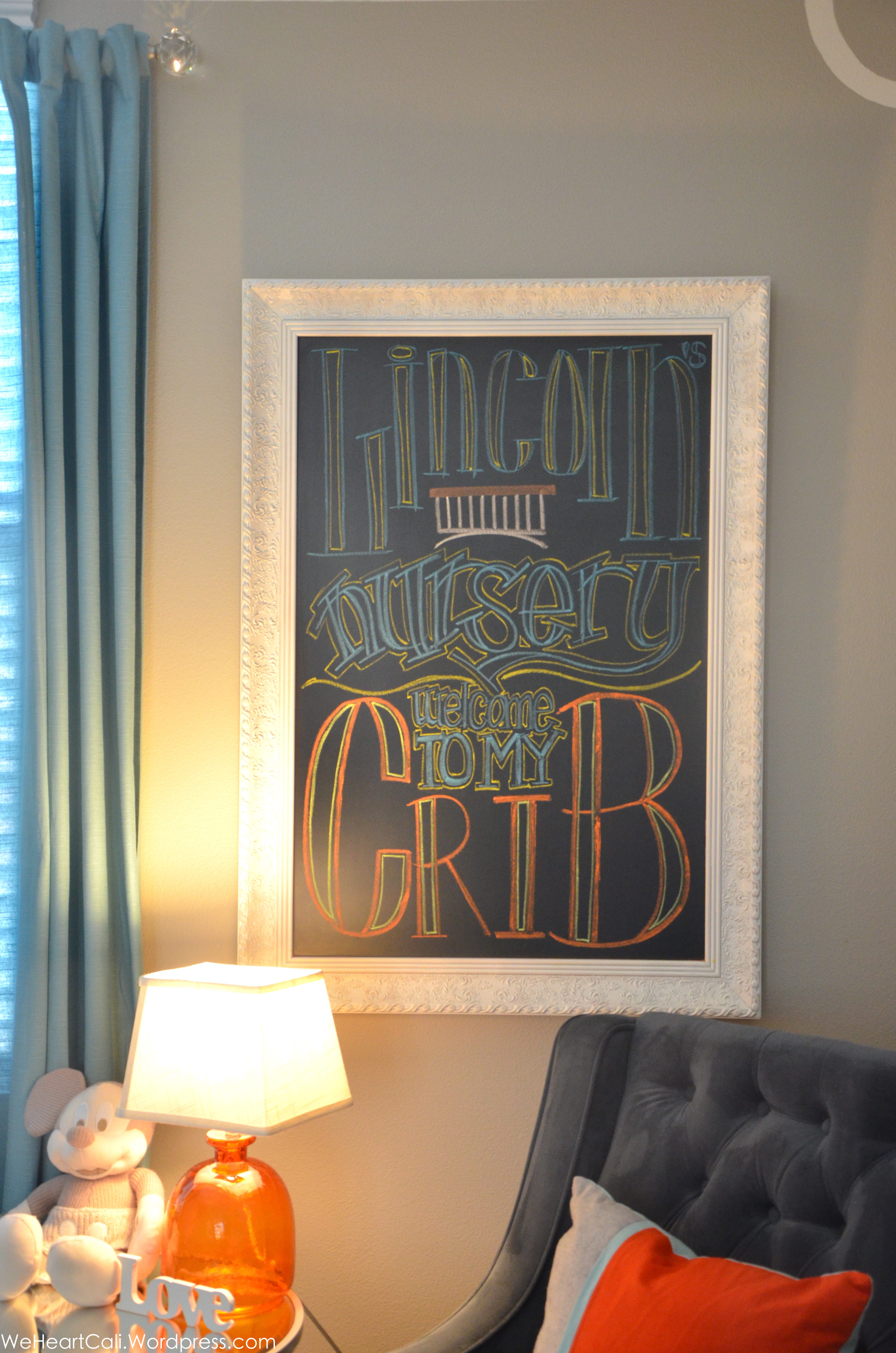 Chalkboard Frame for Nursery