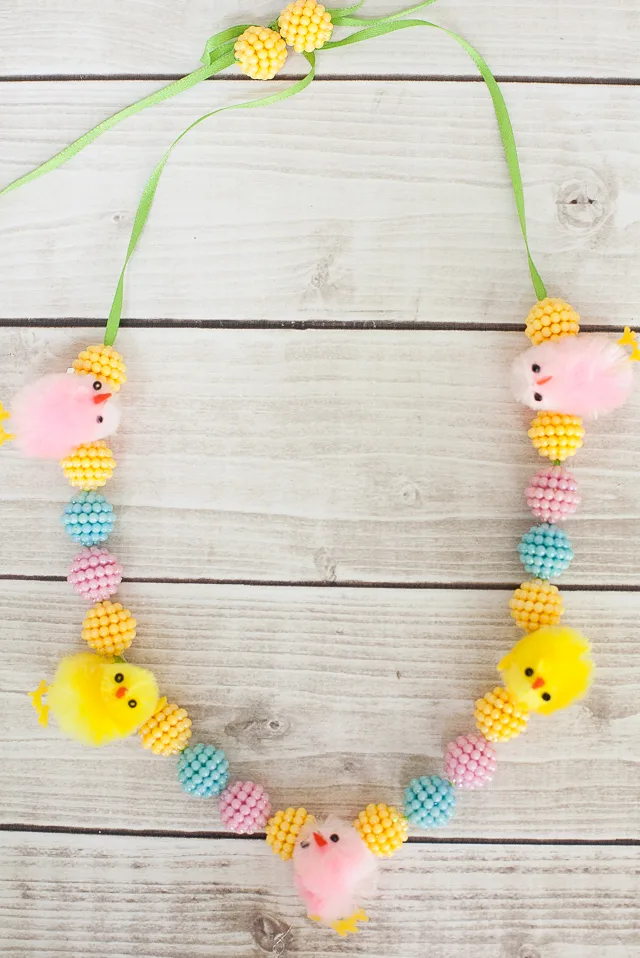 DIY Easter Chick Necklace
