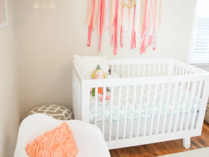 Coral and Teal Nursery