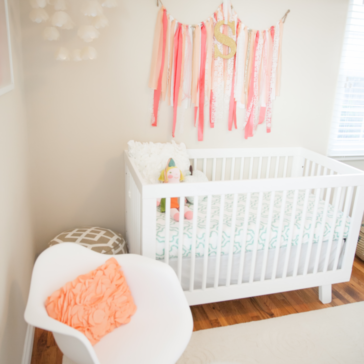 Coral and Teal Nursery