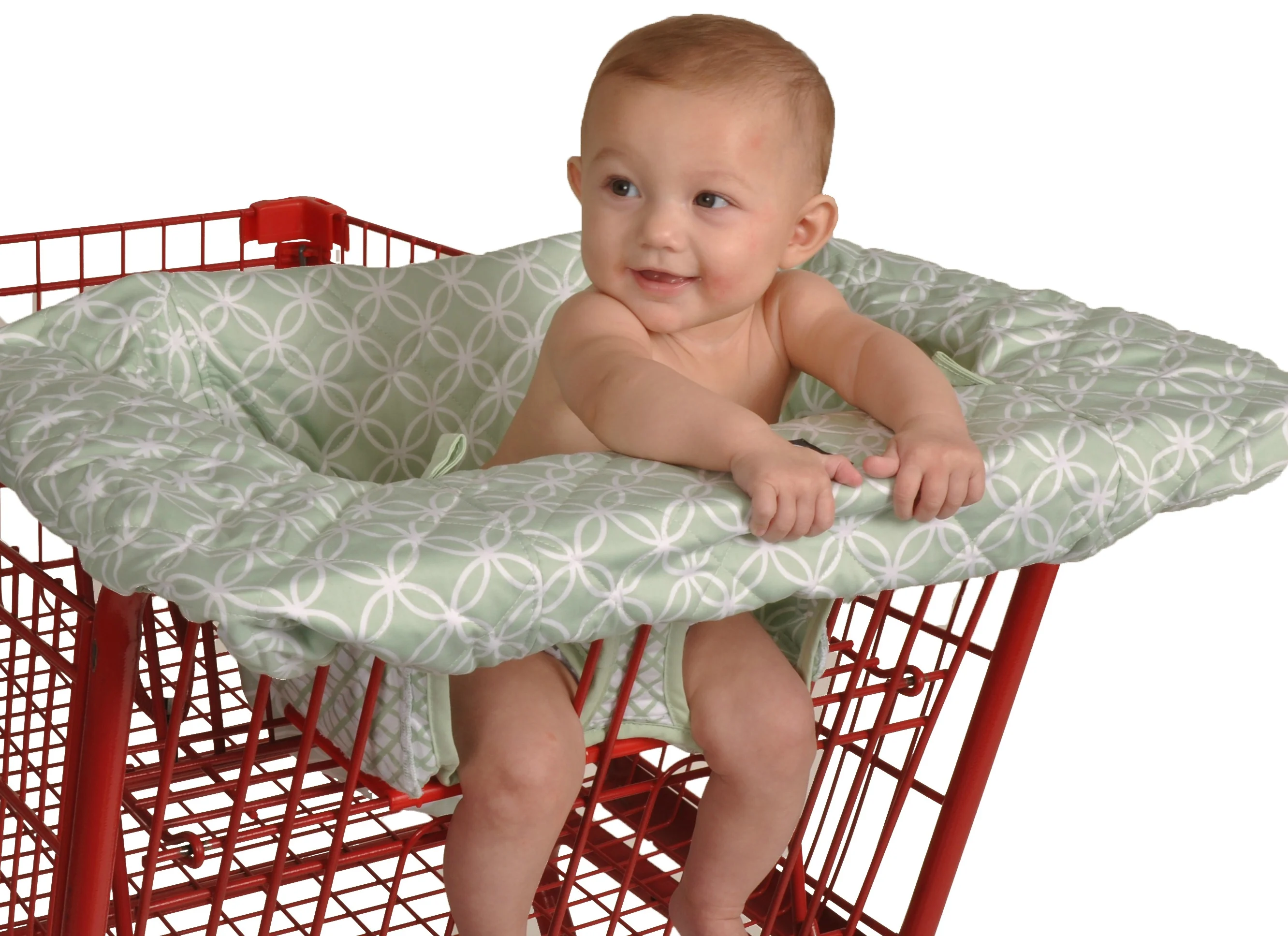 Sage Green Shopping Cart Cover from Balboa Baby