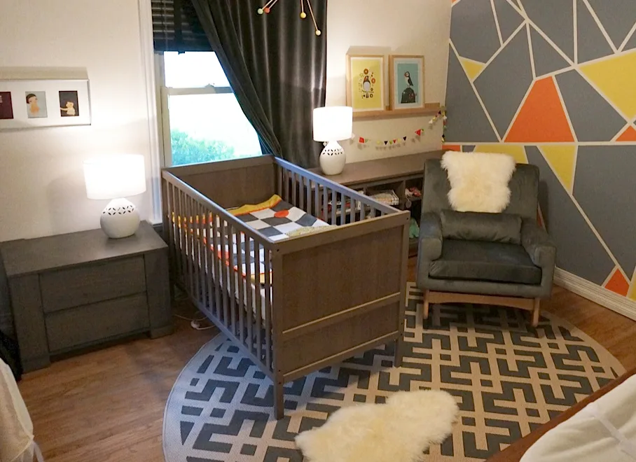 Gray, Orange and Yellow Modern Nursery