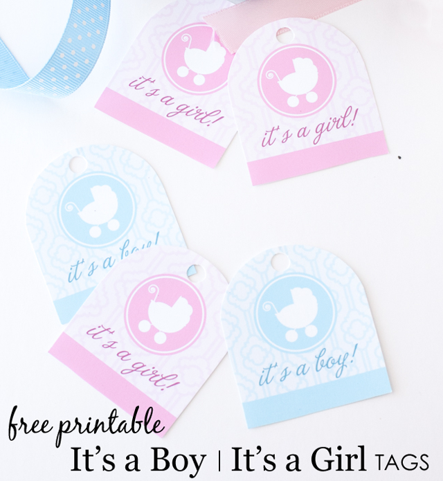 It S A Boy It S A Girl Free Printable Tags Project Nursery