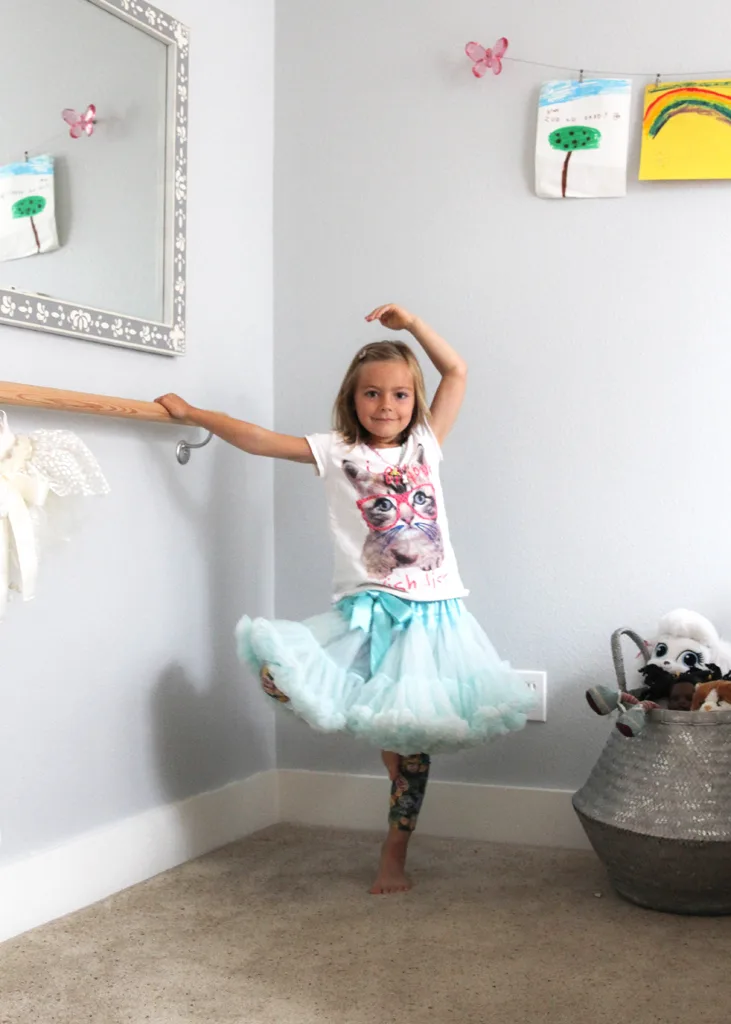Ballet Barre in Girl's Room - Project Nursery