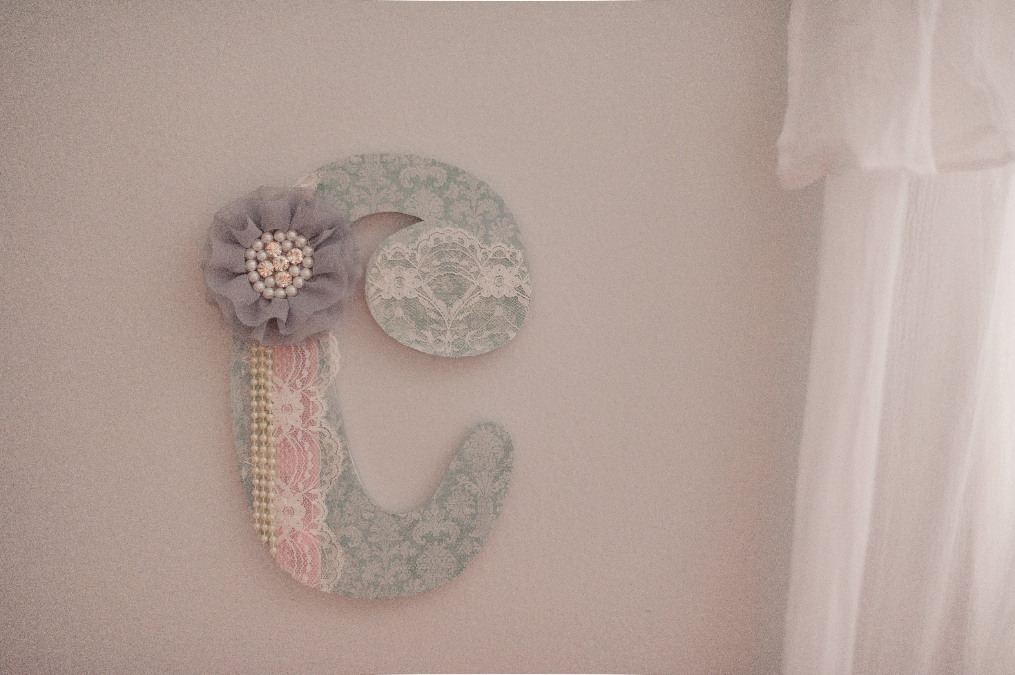 Shabby Chic "C" Wall Letter