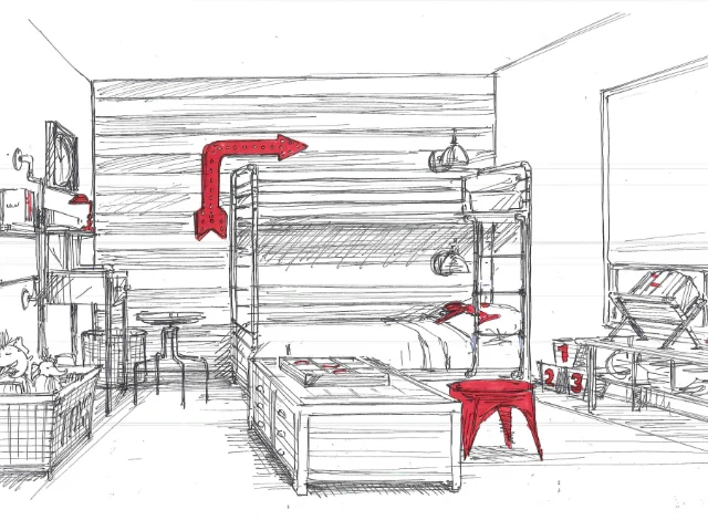 Chase's Room Sketch