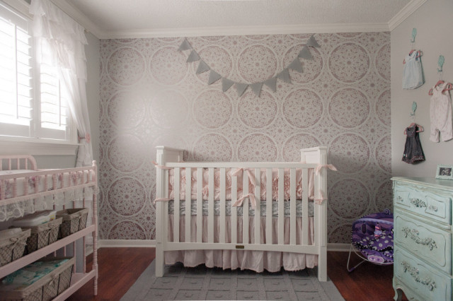 Pink and Gray Shabby Chic Nursery - Project Nursery