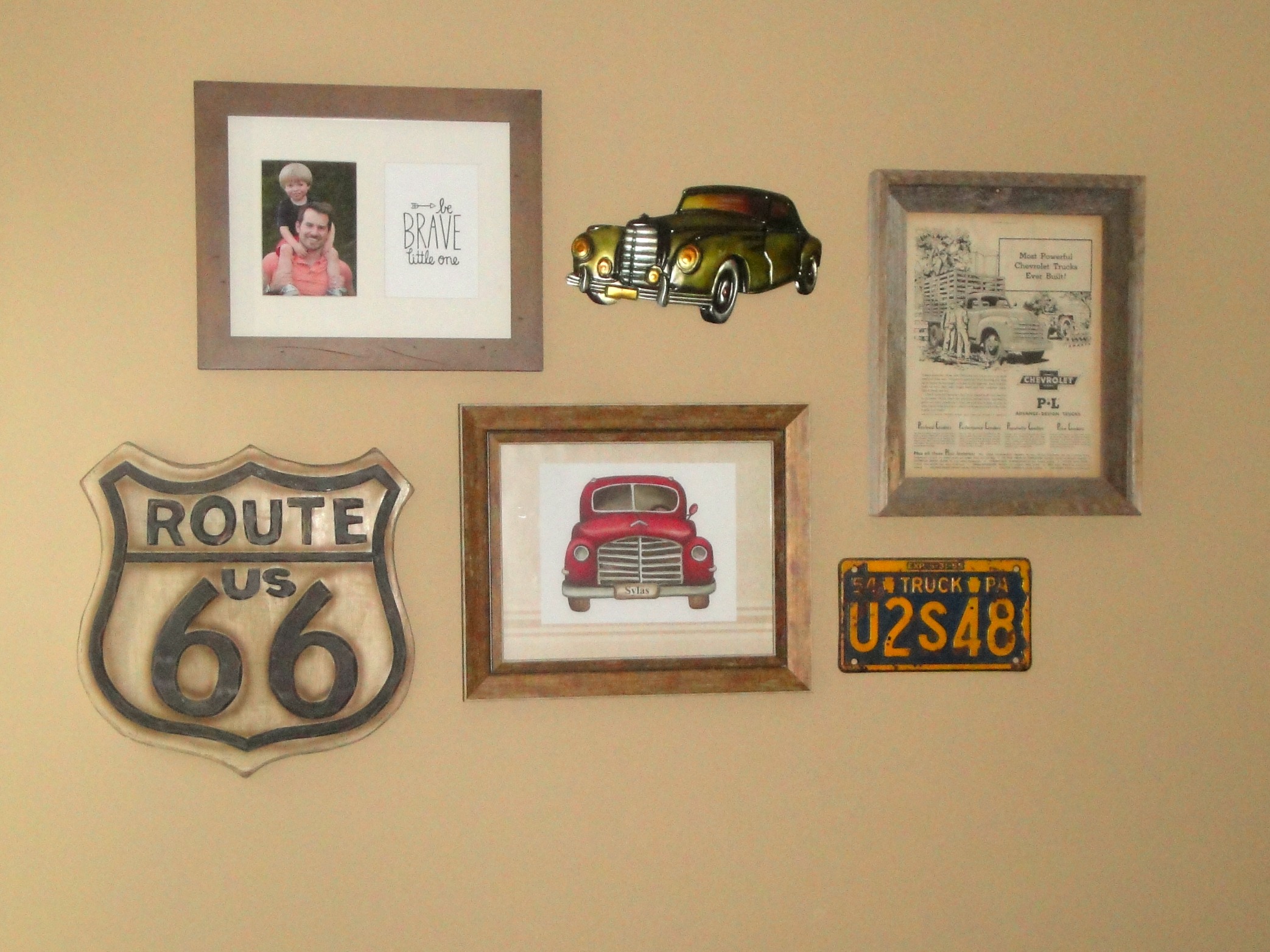 Vintage Truck Gallery Wall for a Big Boy Room