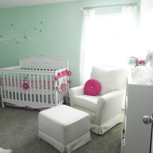 Mint Green and Coral Nursery