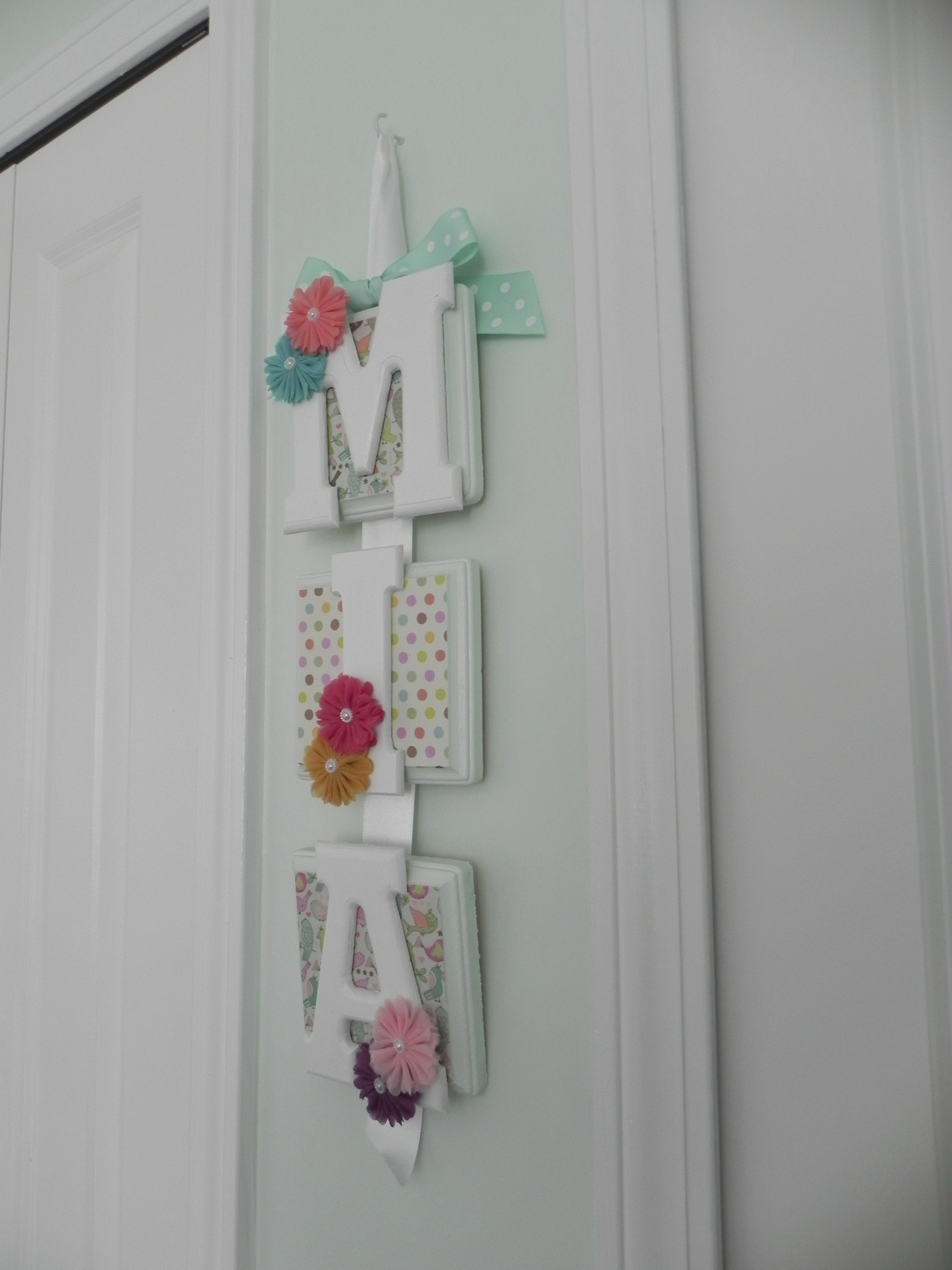 DIY Name Plate Wall Art