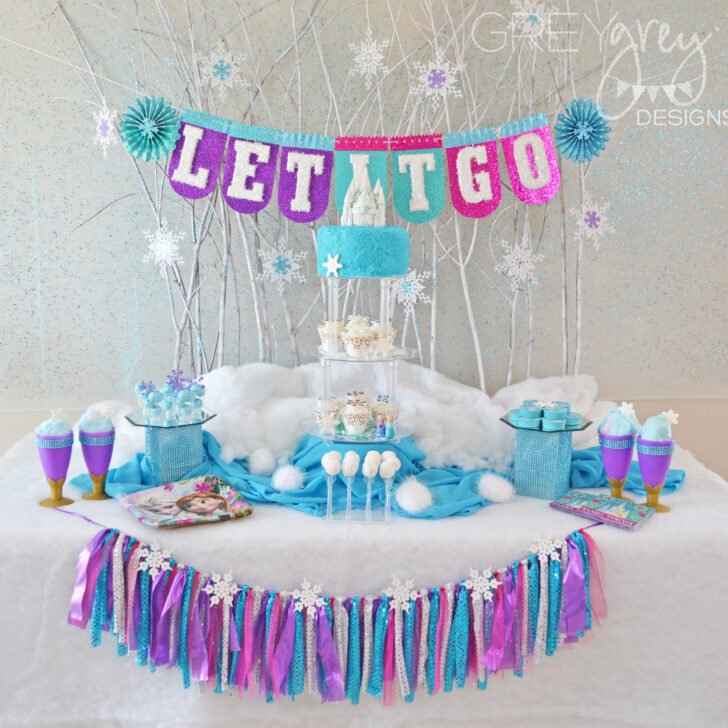 Disney Frozen Dessert Table