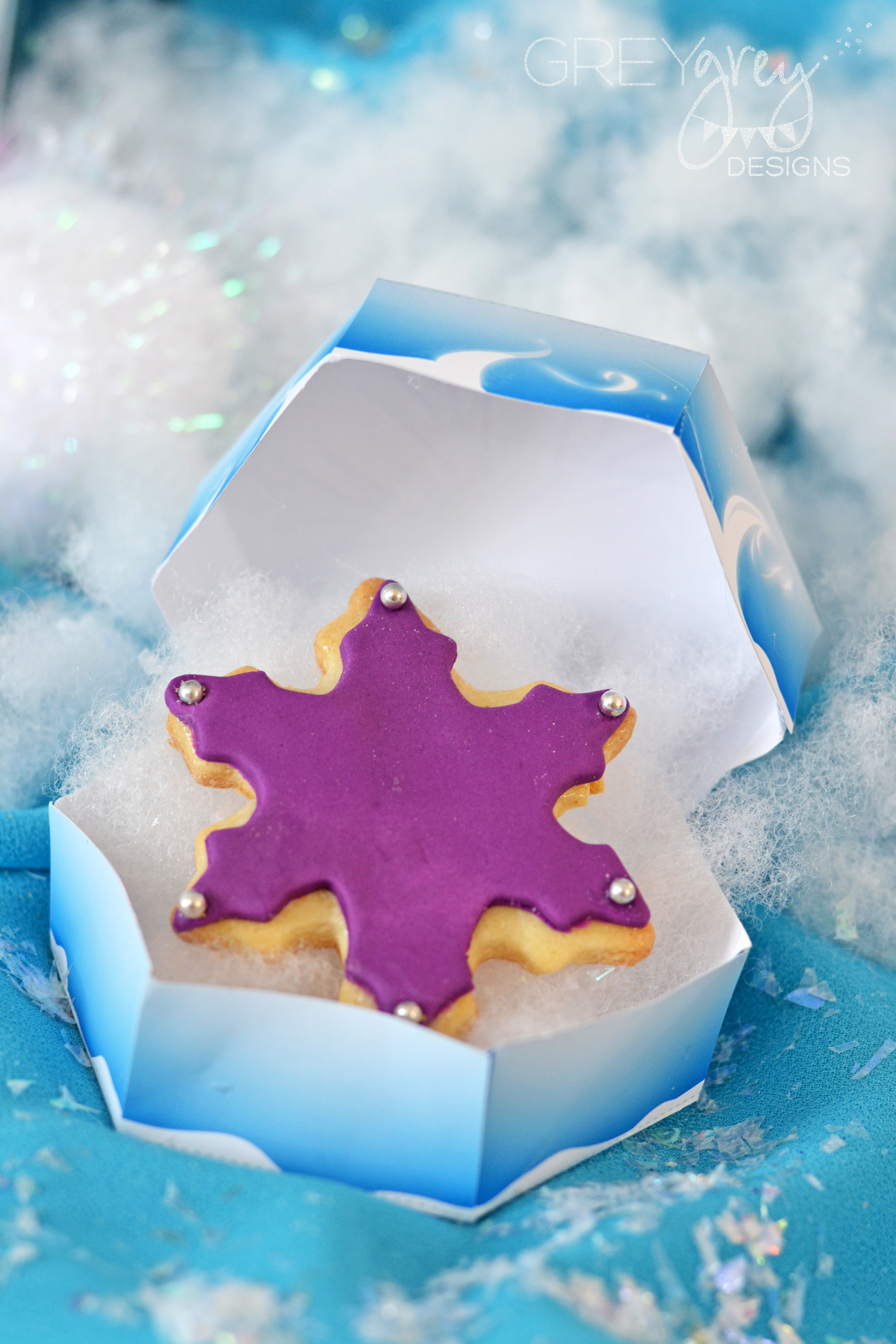 Disney Frozen Inspired Snowflake Sugar Cookies
