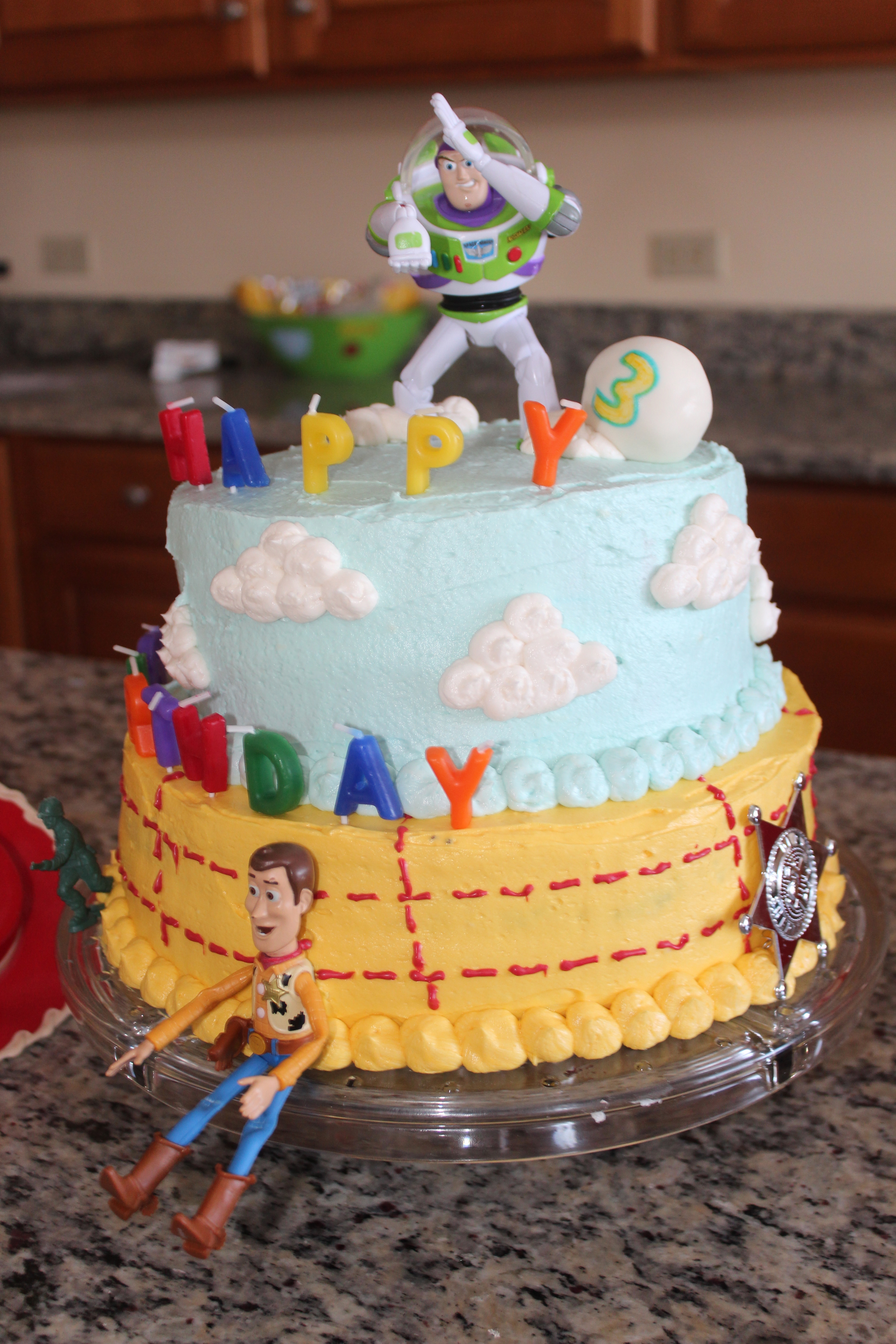 Buzz Lightyear and Woody Birthday Cake