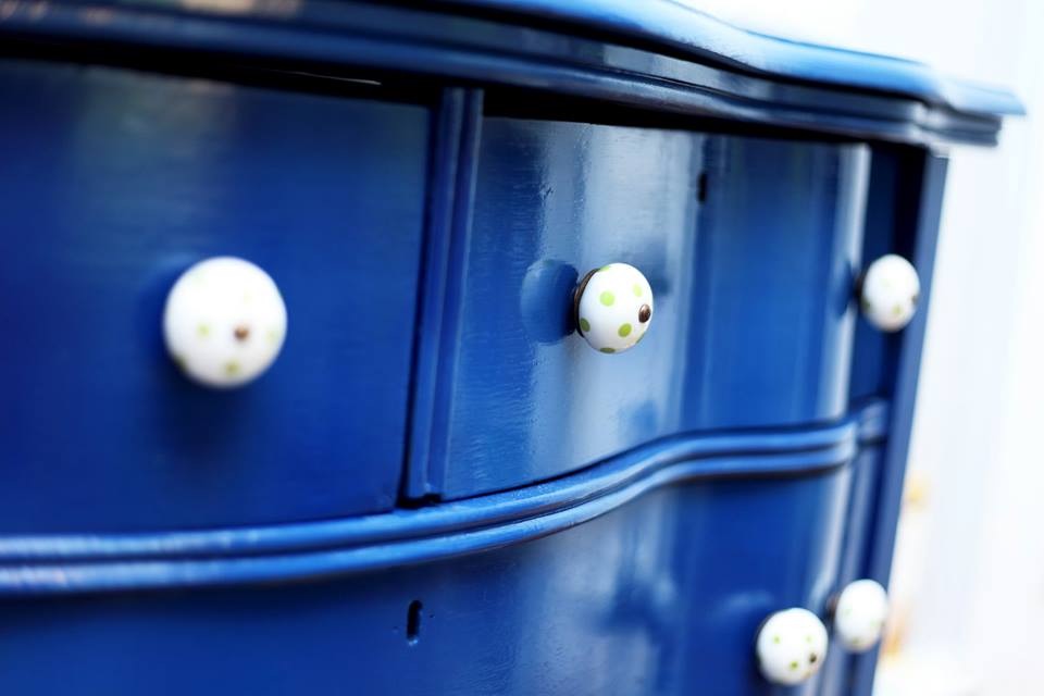 Navy Blue Dresser for the Nursery