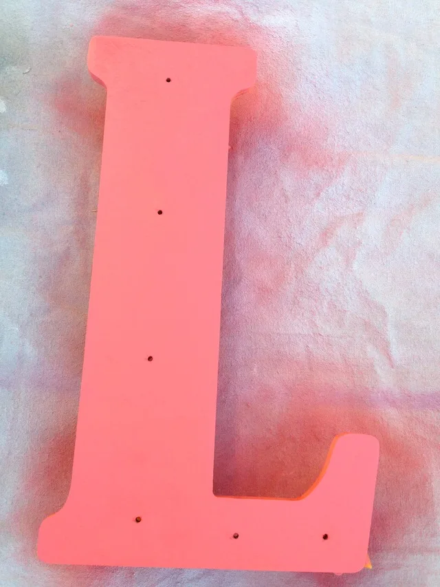 Pink Marquee Wall Letter