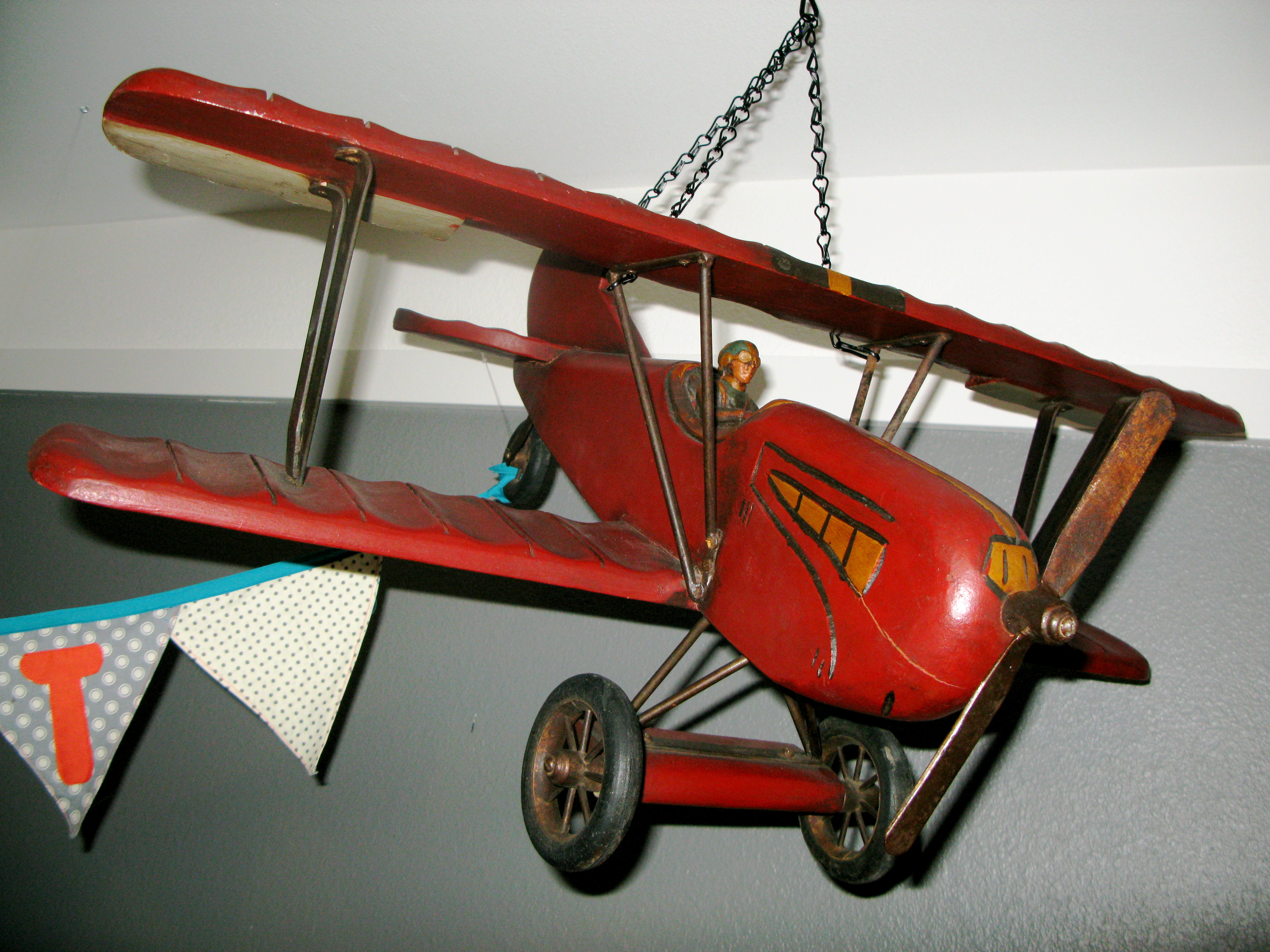 Hanging Vintage Airplane