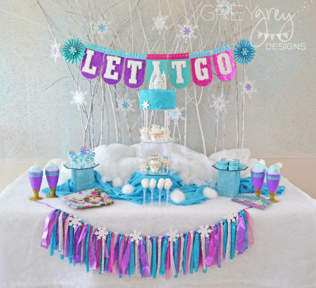 Purple, Pink and Turquoise Frozen-Themed Party - Project Nursery