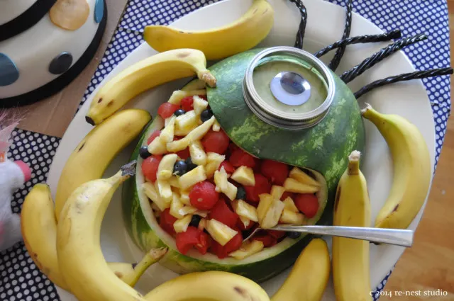 Watermelon Minion with Fruit Salad - Project Nursery