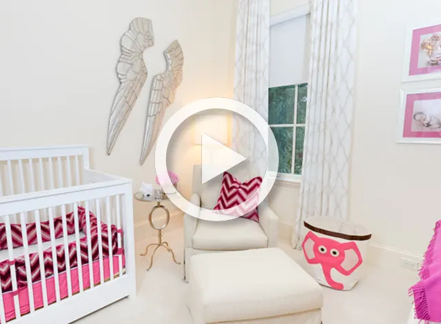Neutral Nursery with Pops of Pink